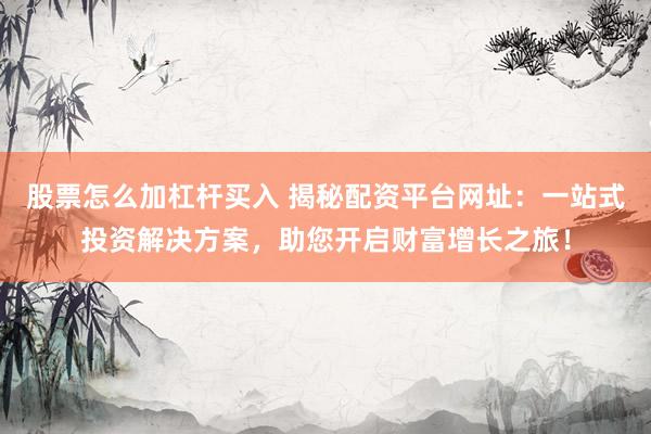股票怎么加杠杆买入 揭秘配资平台网址：一站式投资解决方案，助您开启财富增长之旅！